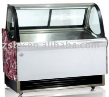 ice cream cabinet with marble base