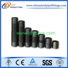 Black Oiled Carbon Steel Pipe Nipple