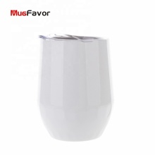 White Hexagon Personalized Sublimation Coffee Mug