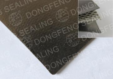 reinforced graphite sheet with flat tinplate insert