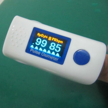 OLED finger pulse oximeter