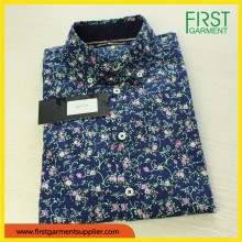 100% cotton short sleeve man shirt