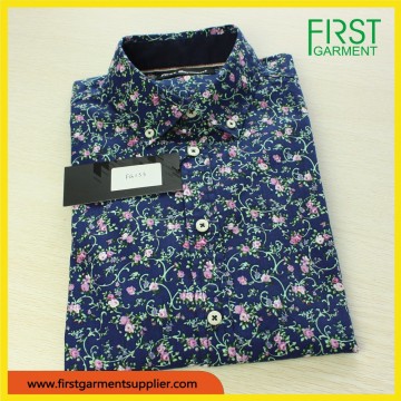 100% cotton short sleeve man shirt