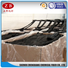 uncrimped 100% polyester tow