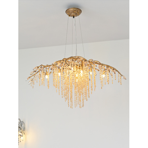 LEDER Beaded Iftiin Gaar ah oo Chandelier ah