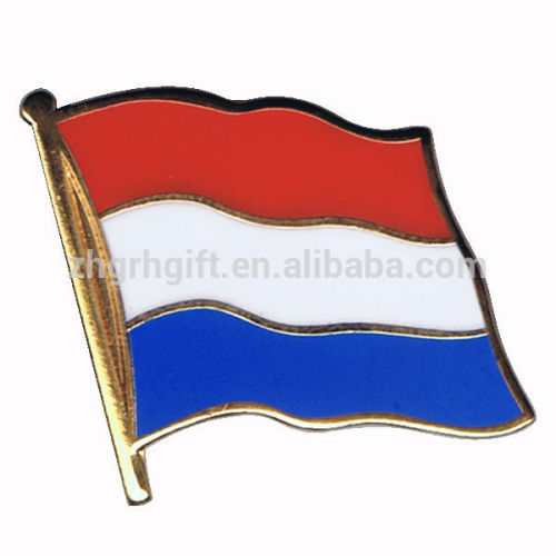 Metal national country netherlands flag pin