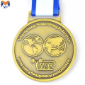 Precio de medalla deportiva de oro personalizado y fundición