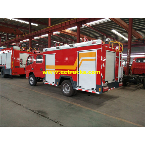 Caminhões de bombeiros pequenos de 3000L 140hp