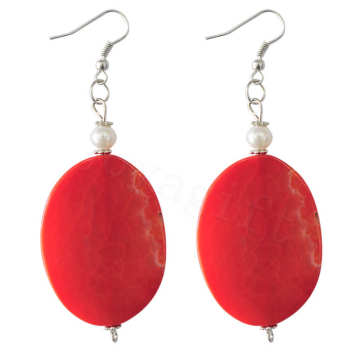 Natural Gemstone Agate Earring