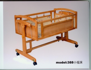 baby wooden swing bed (388)