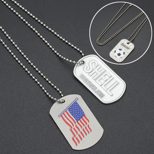 Print Engraved ID Metal Stainless Steel Dog Tag