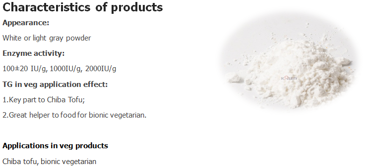 TG-Enzym Lebensmittelqualität TG enzyme food grade