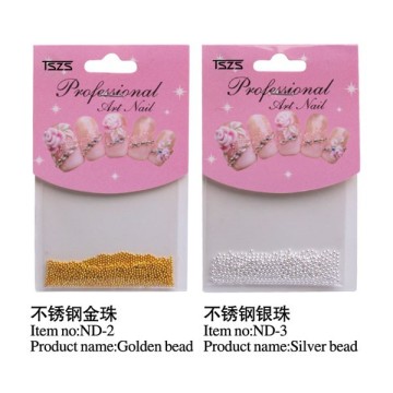 Novelty bead 3d nail art supplies