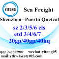 Agente de transporte de mercadorias de Shenzhen mar para Puerto Quetzal