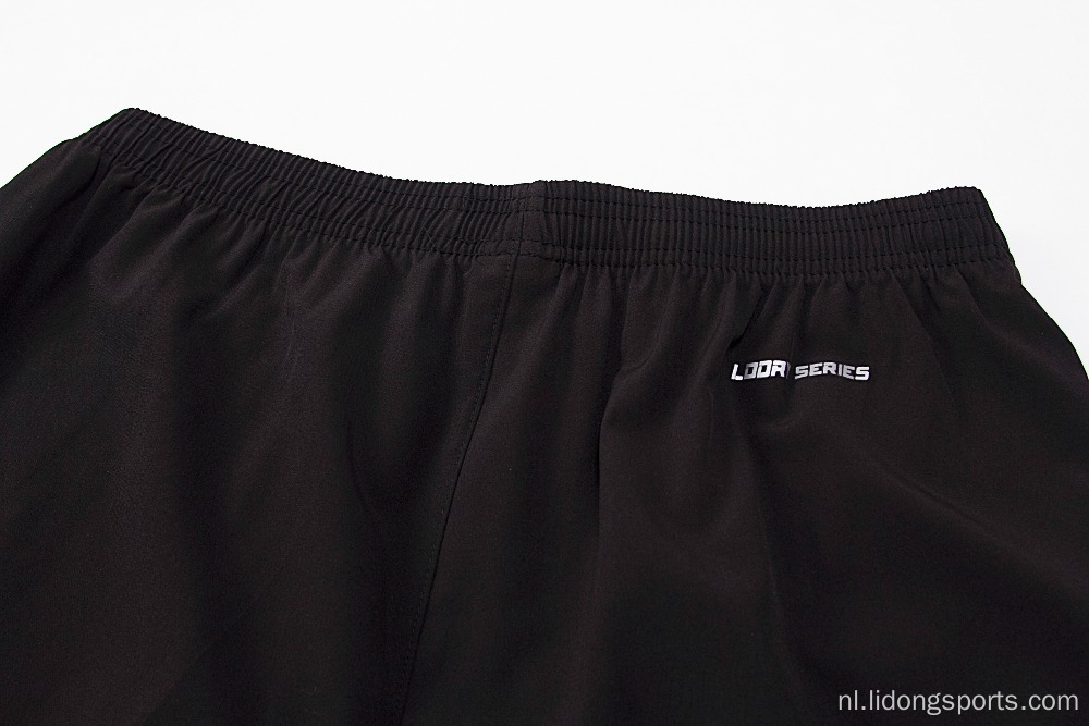 Mesh polyester aangepaste logo zomerloop training shorts