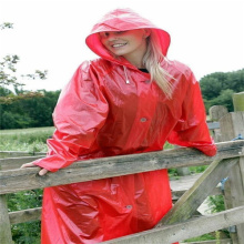 Color customized pvc adult rainwear