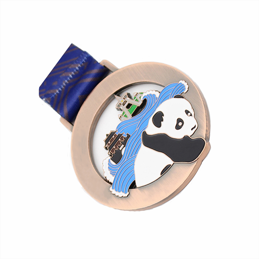 Pingat Pelancongan Panda Metal Made Custom