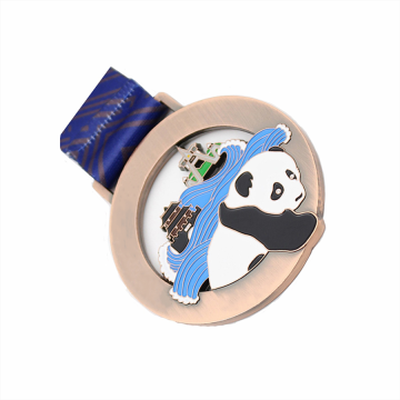 Maßgeschneiderte Metallpanda -Tourismusmedaille