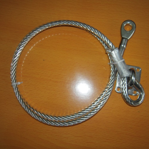 Élingue de corde en acier avec raccord