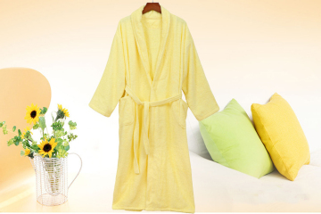 Fluffy Towel Bathrobe Long Shower Robe