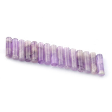 Amethyst Tube Shape Crystal Cylindrical Natural Stone