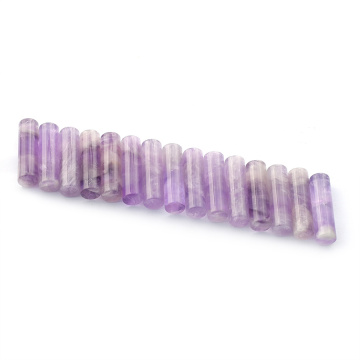 Amethyst Tube Shape Crystal Cylindrical Natural Stone