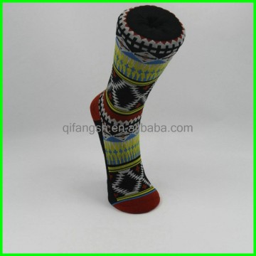 Colorful combed cotton funky knitted socks