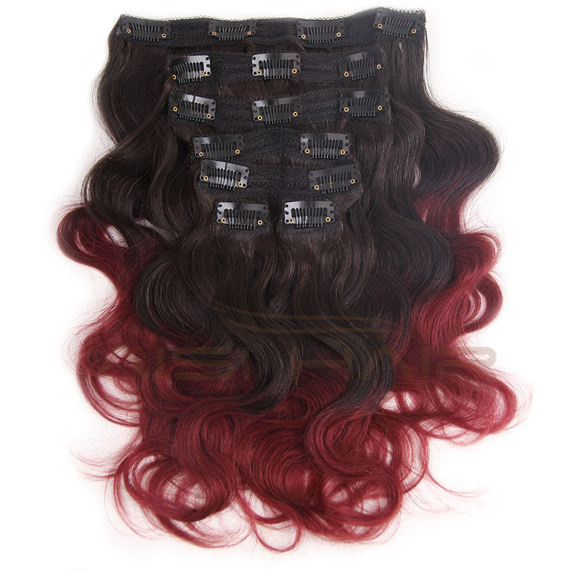 Aisi Hair 8a Unprocessed Wholesale  Brazilian Hair Extensions with Clips