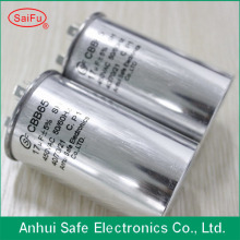 Round Capacitor Aluminium Case Cbb65 Capacitor
