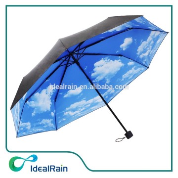 Innovative pongee sky with clouds sunshade decoration umbrella