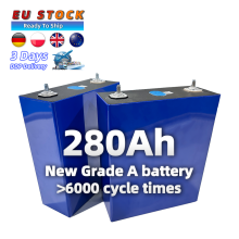 EU Stock 12000 Cycle Life Grade A 3.2V 280Ah Lithium Prismatic Cells for Solar Storage