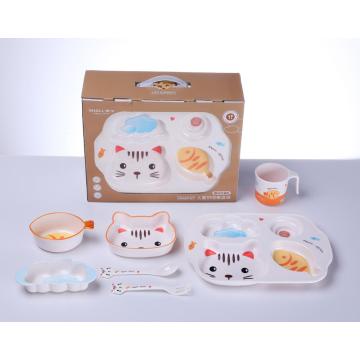 plastic jagsaw baby dinnerware set