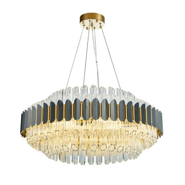 LEDER Crystal Rettangolo Lampadario Illuminazione