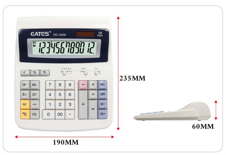 Solar energy Best price office big calculator of computer key DC-3456