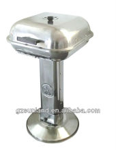 Stainless steel pedestal grill