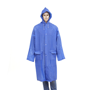 reuseable long  pvc raincoat