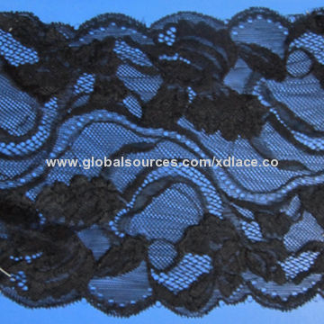 18cm to 20cm stretch lace trims, nylon and spandex, used for ladies' bra, garment