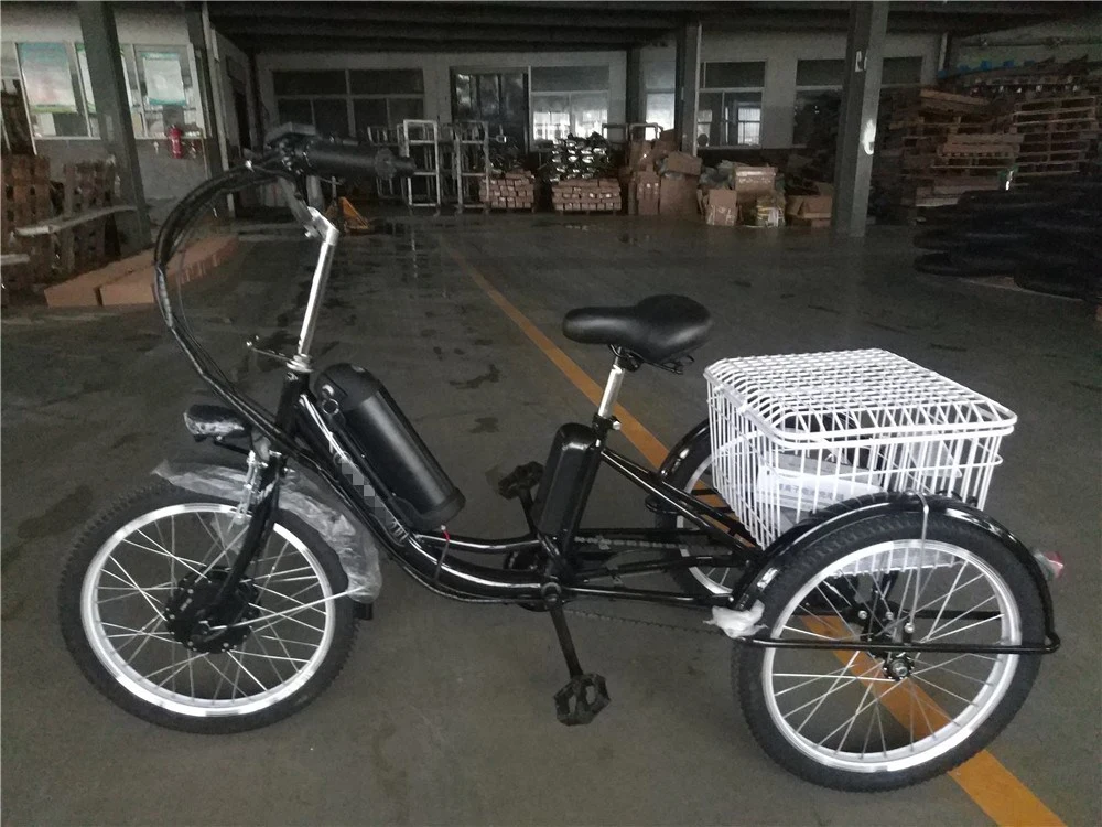 500W 3 Wheel Adult 20" Electric Cargo Tricycle