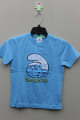 BOY'S 100% COTTON T-SHIRT WITH PRINT FOR SMURFS