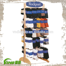 Wood Socks Display Rack , Socks Rack , Hook Display Stand