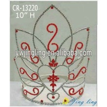 10" Large Wholesale Heart Pageant Crown