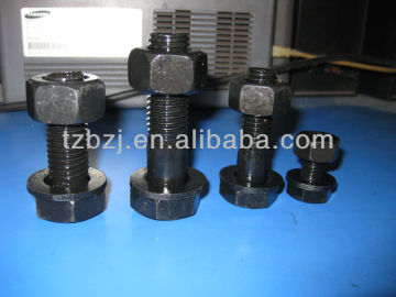 A325 Bolt with nuts washer Black