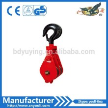 open single double triple wheel sheave pulley block