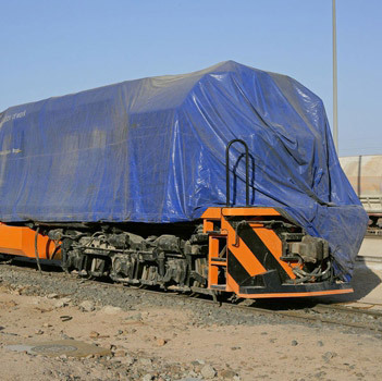 PVC coated wagon tarpaulin cover