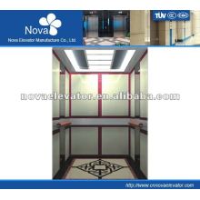 Hairline/etching/mirror stainless steel elevator for hotel, luxury