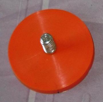 rubber covered magnetic holding assembly