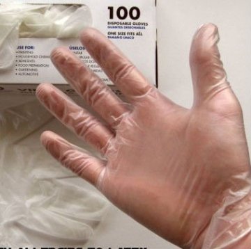 hospital vinyl gloves