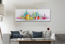 City Skyline Urban Metropolis Metal Art