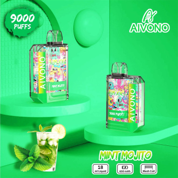 Dispositivo de caneta VAPE Recarregável Aivono 9000