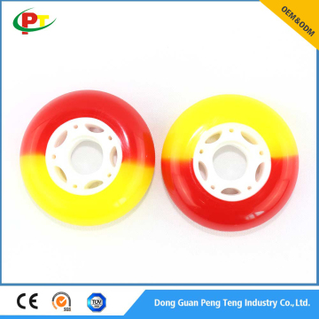 60 - 90mm 2 colors pu wheel speed roller skates inline skates wheel